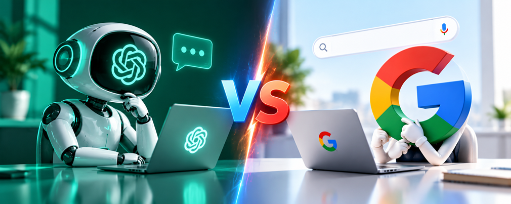 Chat gpt versus google